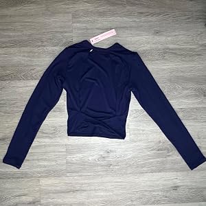 QINSEN Crewneck Basic Bodycon Shirt customer photo 2 of 5