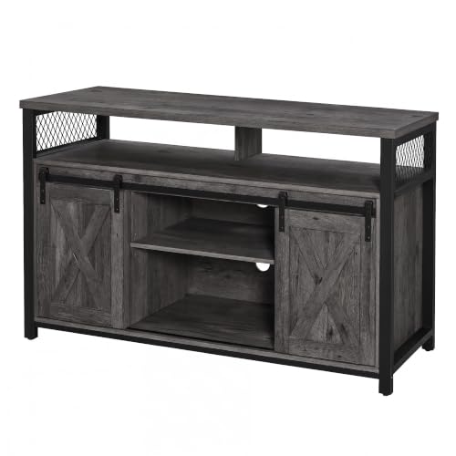 VASAGLE Universal TV Cabinet with Sliding Barn Door
