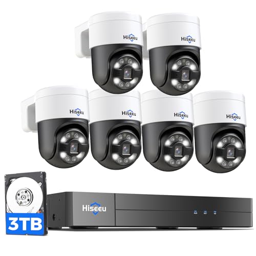 Hiseeu PoE PTZ Security Camera System