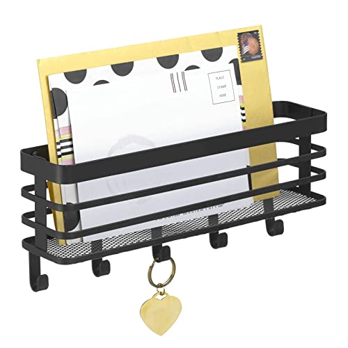 mDesign Carson Collection Wall Mount Mail and Key Holder