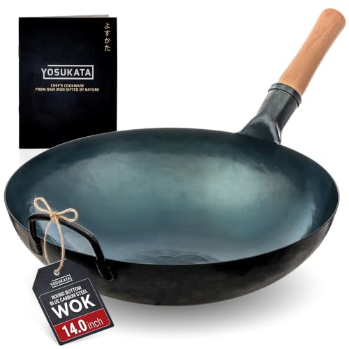 YOSUKATA Blue Carbon Steel Wok