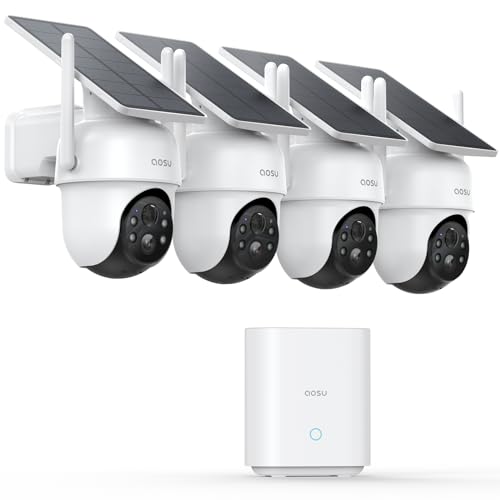 AOSU D1 Classic Solar Wireless Outdoor Security Camera System