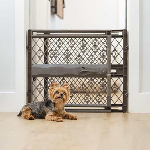 MYPET Paws Portable Pet Gate Expandable Pressure Mounted Doorway Barrier