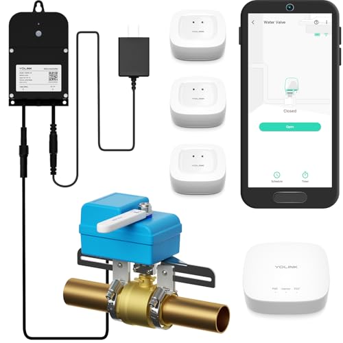 YoLink Water Shutoff Kit Smart Leak Detection System