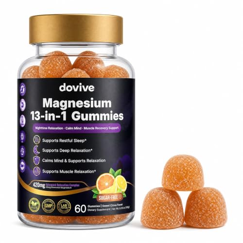 DOVIVE Magnesium 13-in-1 Gummies Relaxation and Sleep Support Supplement