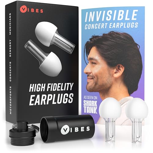 VIBES High Fidelity Ear Plugs Reusable Hearing Protection
